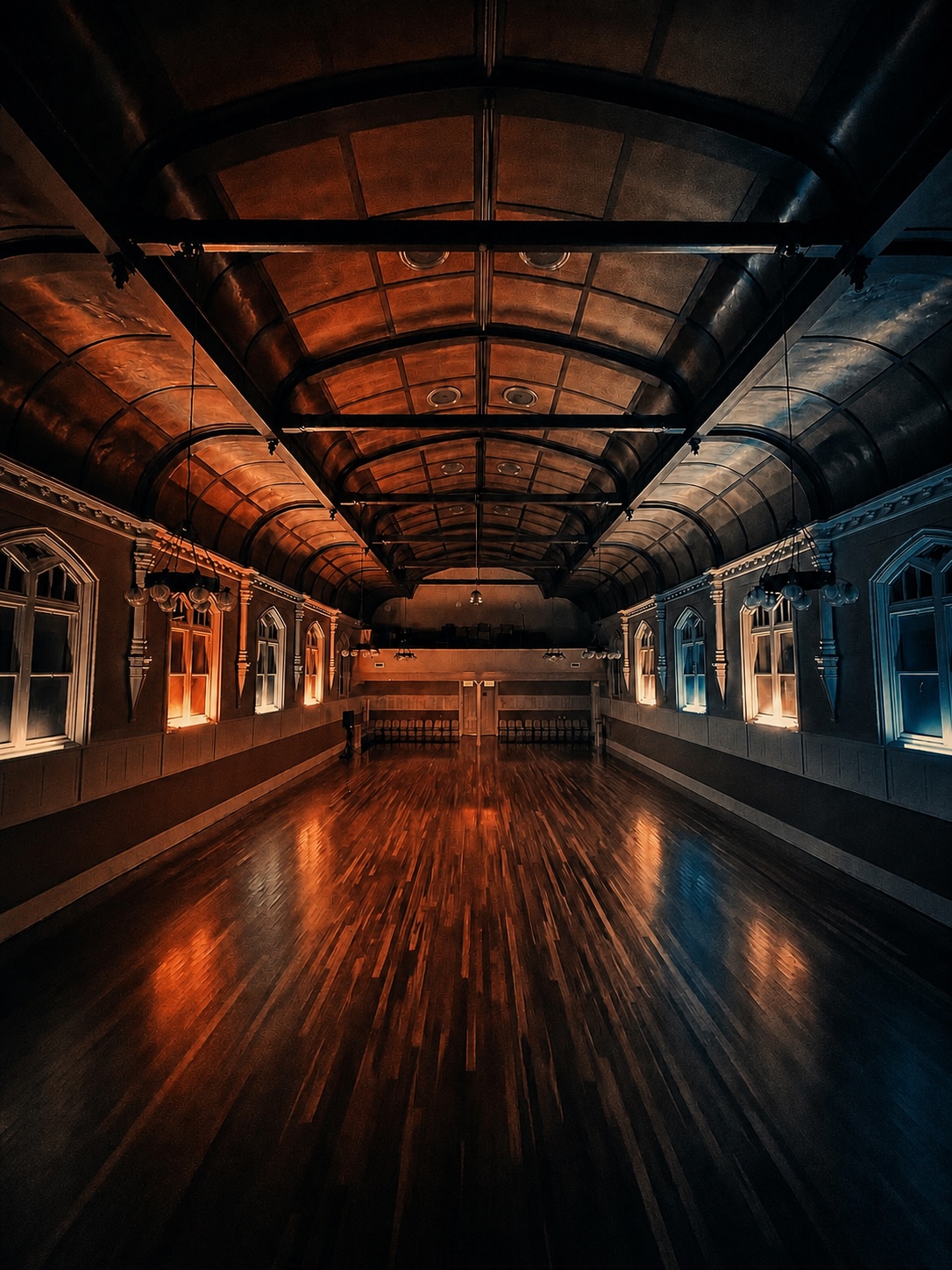 St Brigid's Hall lit for Commune Sound